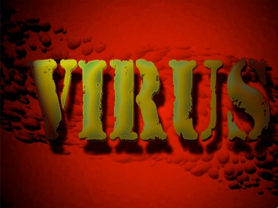 Virus Design Expierment With Text And Backgrounds
