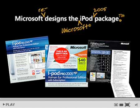 If Microsoft designed the iPod packaging.