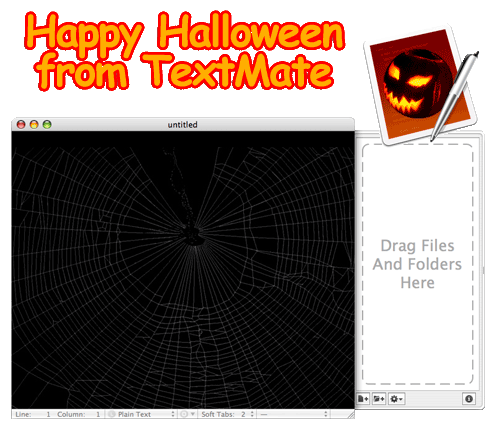Happy Halloween from TextMate
