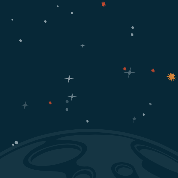 MetaSkills.net Planet & Stars SVG Example