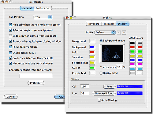 iTerm Profile Preferences