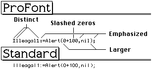 ProFont vs. Apple's Monoco